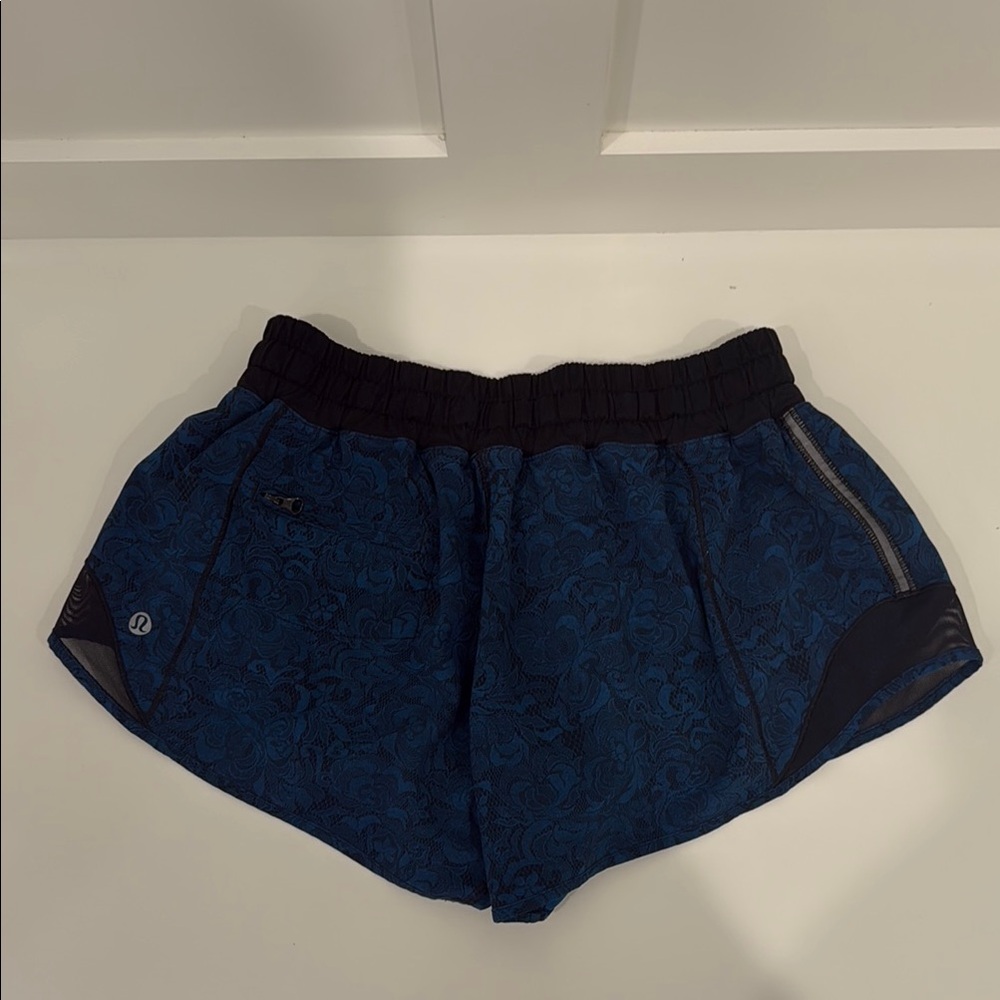 lululemon athletica Blue and Black Athletic Shorts